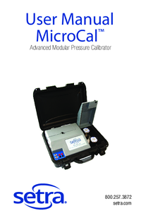 Thumbnail of document Manual - MicroCal™ Advanced Modular Pressure Calibrator